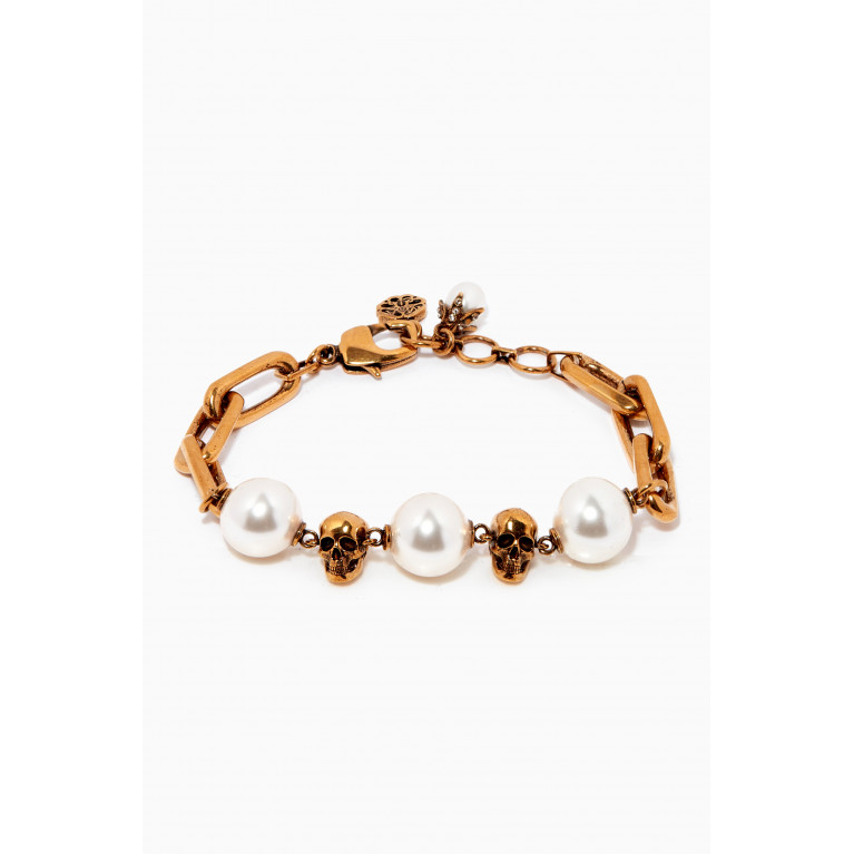 Alexander McQueen - Pearly Skull Bracelet
