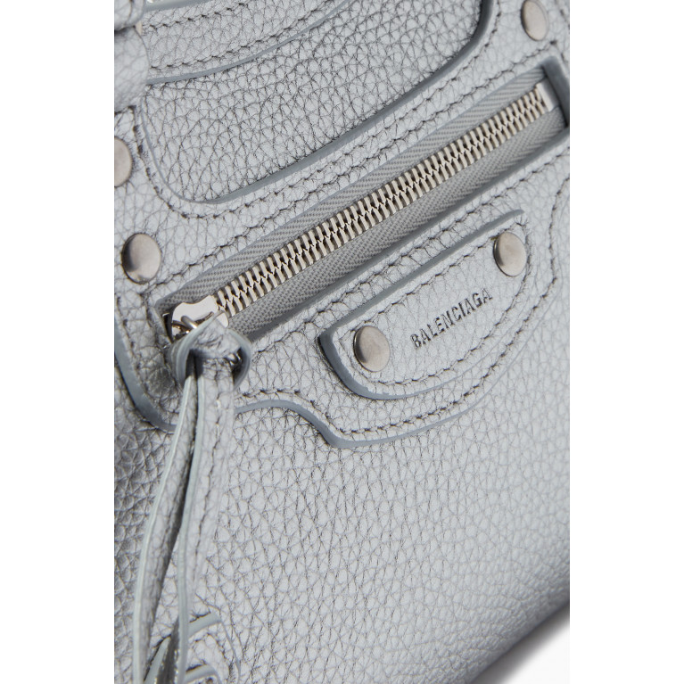 Balenciaga - Neo Classic Mini Top Handle Bag in Metallic Grainy Calfskin
