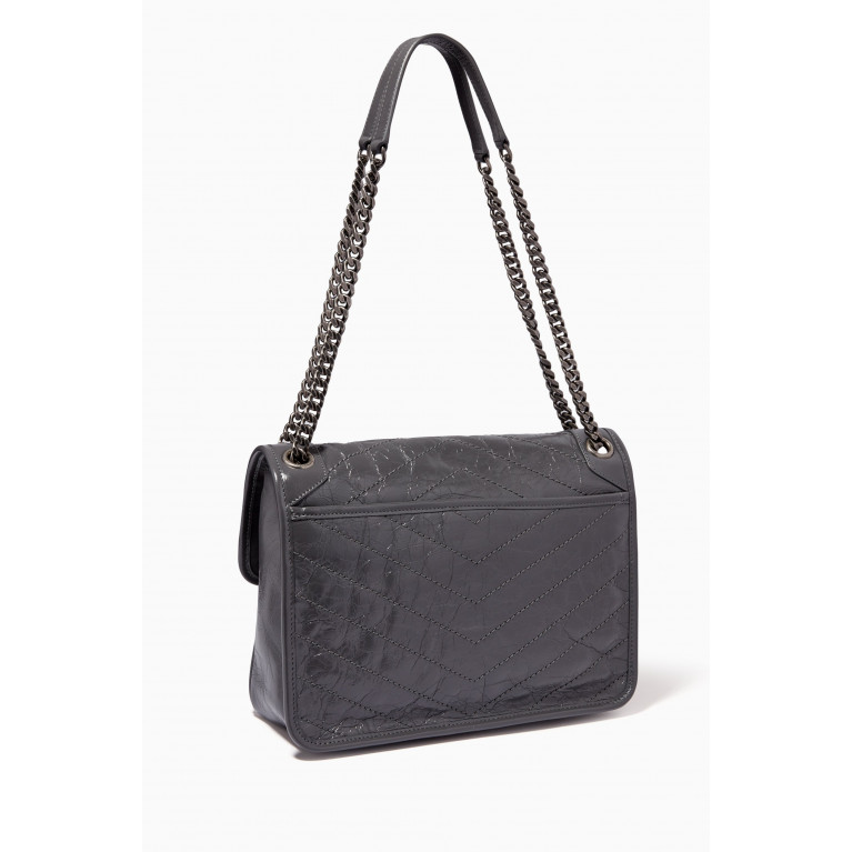 Saint Laurent - Medium Niki Bag in Crinkled Vintage Leather