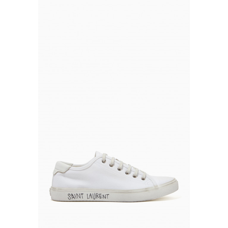 Saint Laurent - Malibu Sneakers in Canvas & Leather