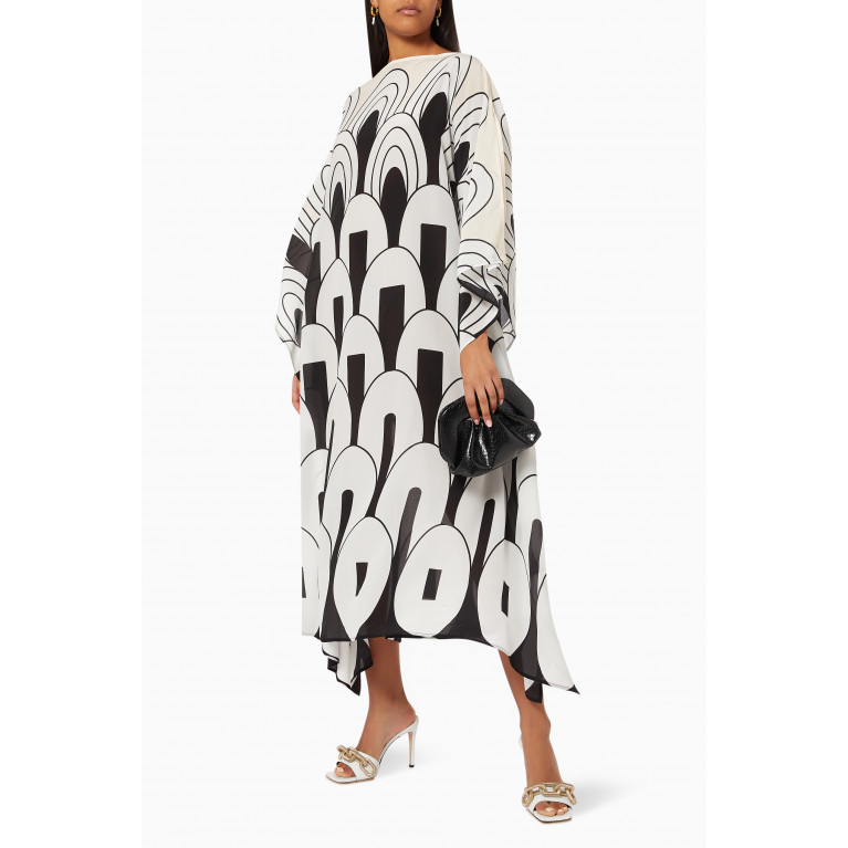 Louisa Parris - Clary Long Scarf Dress in Crepe de Chine