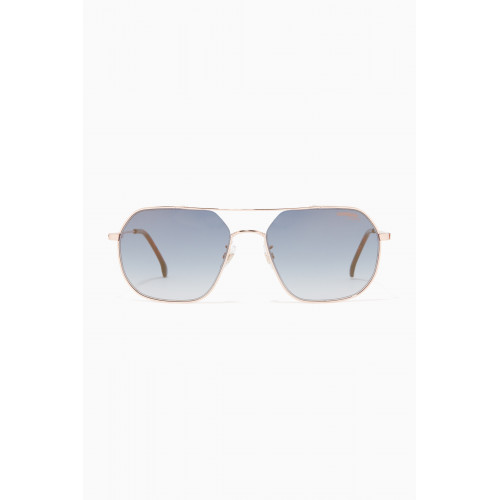 Carrera - 1035/GS Square Sunglasses in Stainless Steel