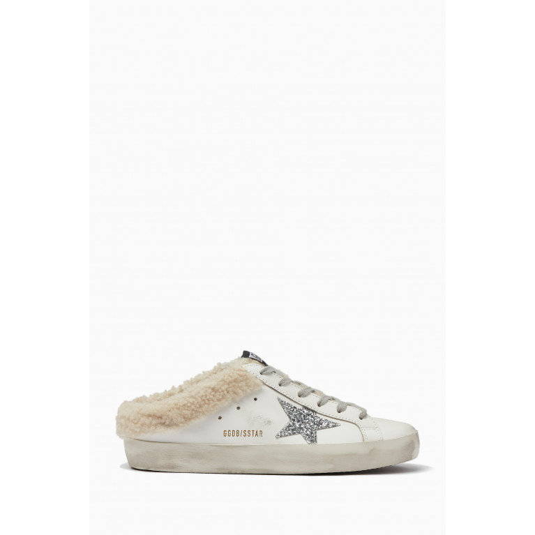 Golden Goose Deluxe Brand - Superstar Sabots Sneakers in Leather & Shearling