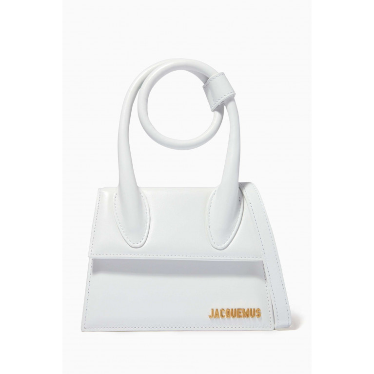 Jacquemus - Le Chiquito Noeud Bag in Leather White