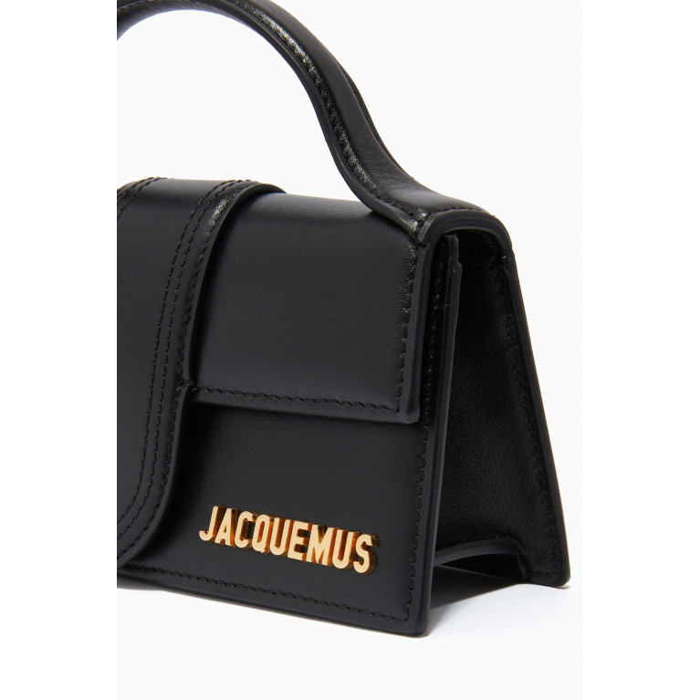 Jacquemus - Le Bambino Mini Tote Bag in Smooth Leather Black