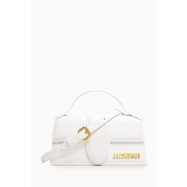 Jacquemus - Le Bambino Mini Tote Bag in Leather White