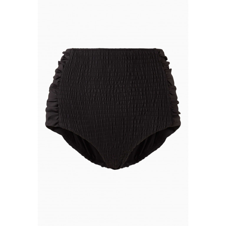 SIR The Label - Henry Shirred Bikini Bottom in Lycra