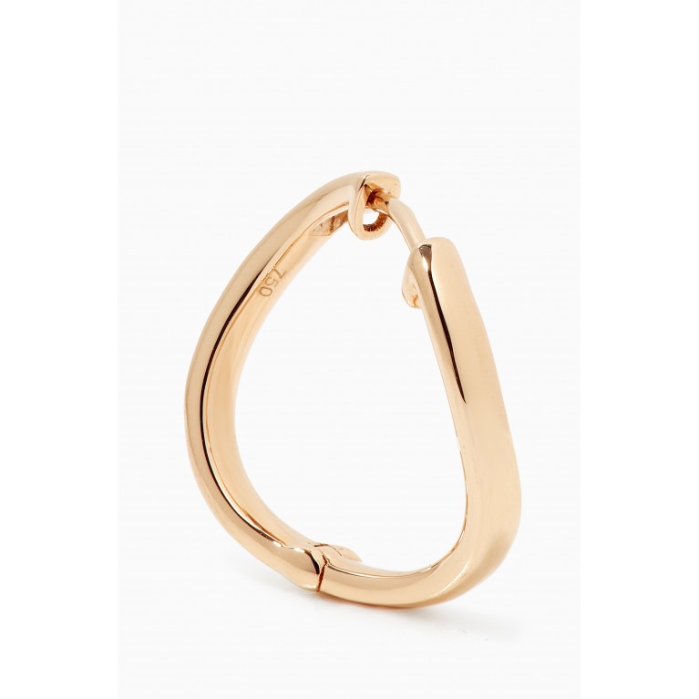 HIBA JABER - Infinity Hoops in 18kt Yellow Gold