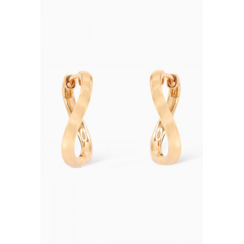 HIBA JABER - Infinity Hoops in 18kt Yellow Gold