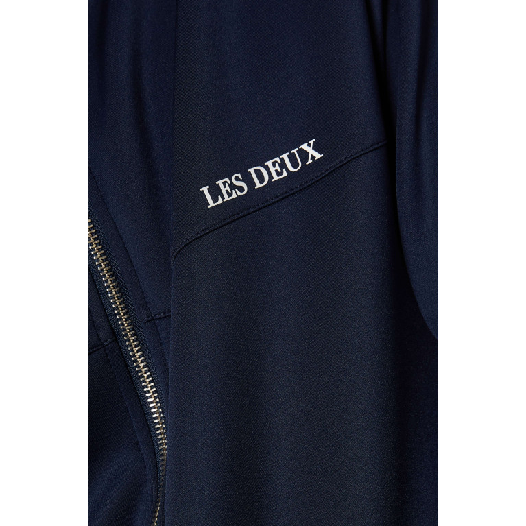 Les Deux - Ballier Track Jacket in Recycled Polyester Blue