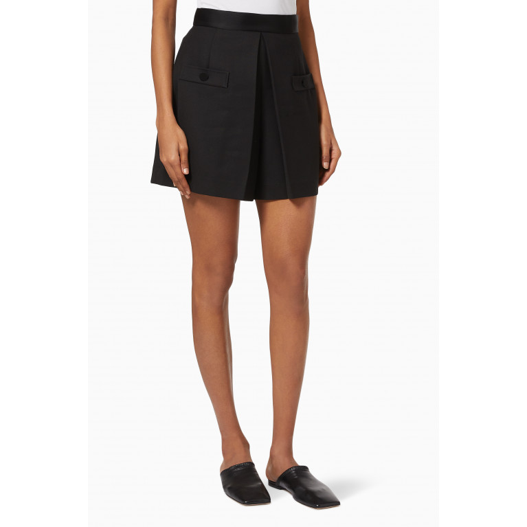 Sandro - High-waisted Shorts in Wool Blend