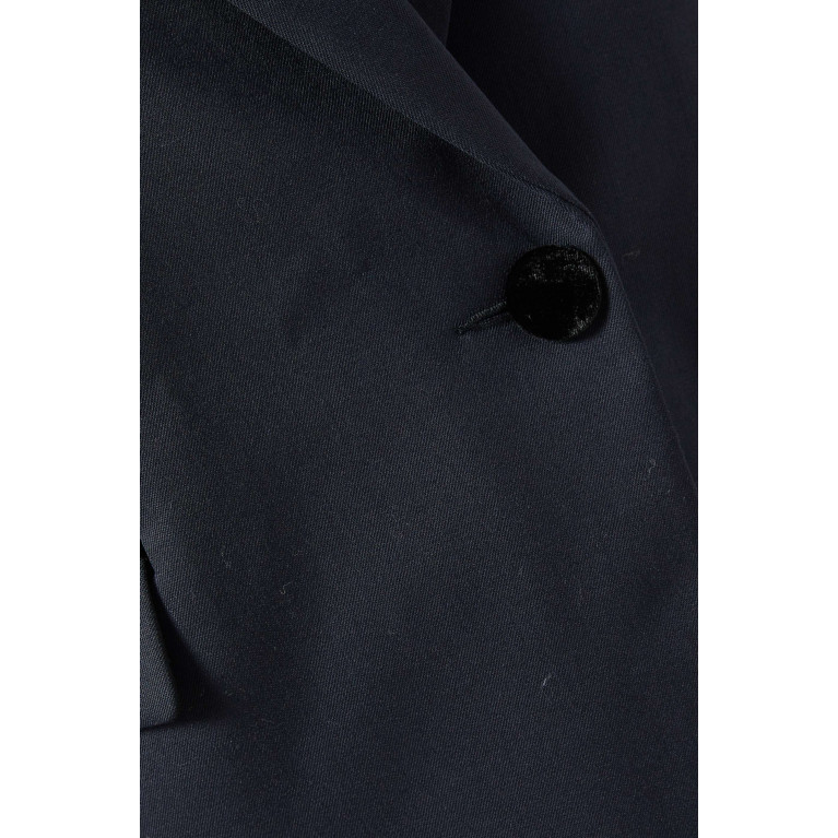 Sandro - Tailored Jacket in Wool Crepe Blue