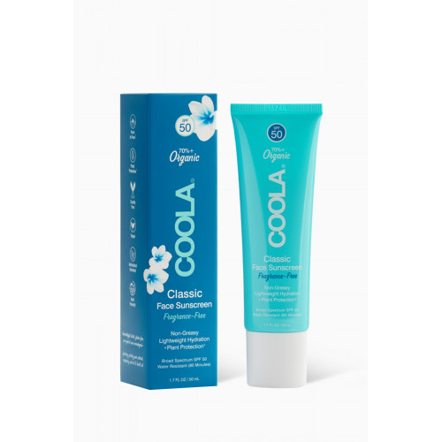 Coola - Unscented – Classic Face Organic Sunscreen Lotion SPF50, 50ml
