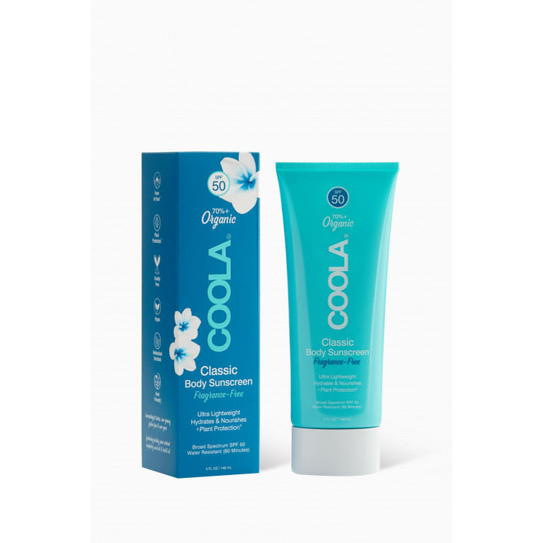 Coola - Unscented – Classic Body Organic Sunscreen Lotion SPF50, 148ml
