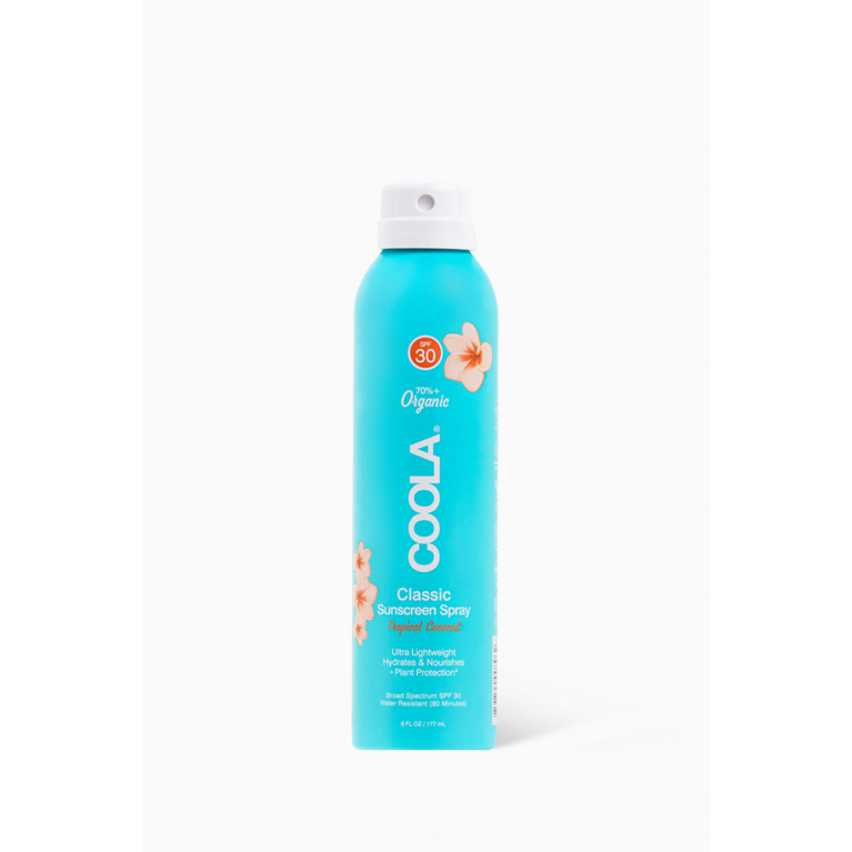 Coola - Tropical Coconut – Classic Body Organic Sunscreen Spray SPF30, 177ml