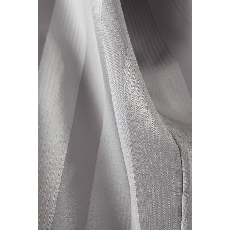 CHI-KA - Stripes Abaya in Crepe Satin