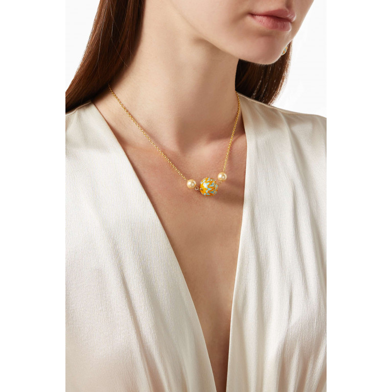 The Jewels Jar - Zoya Necklace in 18kt Gold Plated Sterling Silver