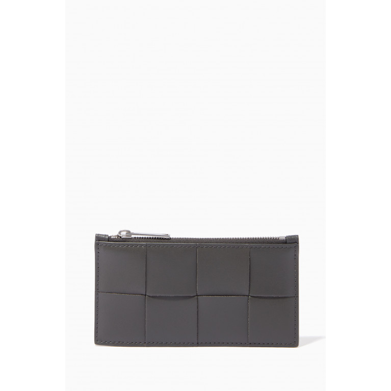 Bottega Veneta - Zipped Card Case in Intrecciato Urban Leather