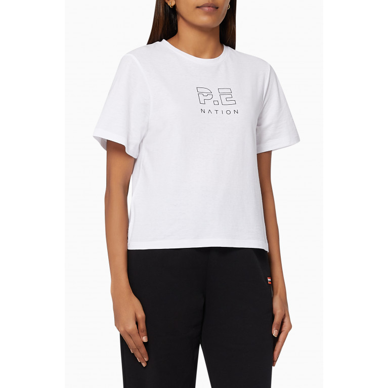 P.E. Nation - Endurance T-shirt in Organic Cotton White