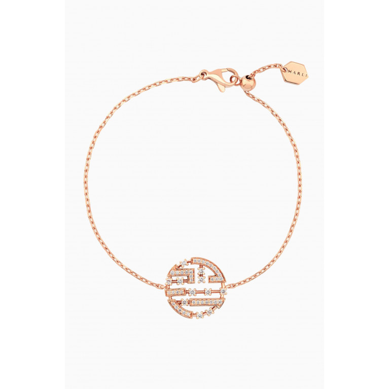 Marli - Avenues Diamond Luxe Chain Bracelet in 18kt Rose Gold