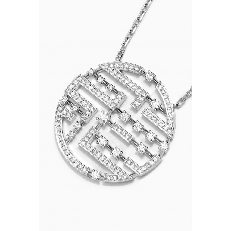 Marli - Avenues Diamond Luxe Chain Necklace in 18kt White Gold