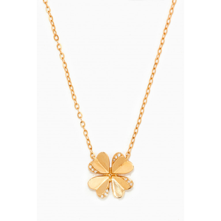 M's Gems - Marigold Diamond Pendant Necklace in 18kt Yellow Gold