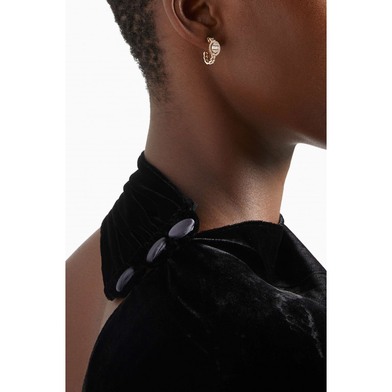 Samra - Quwa Diamond Earring in 18kt Rose Gold