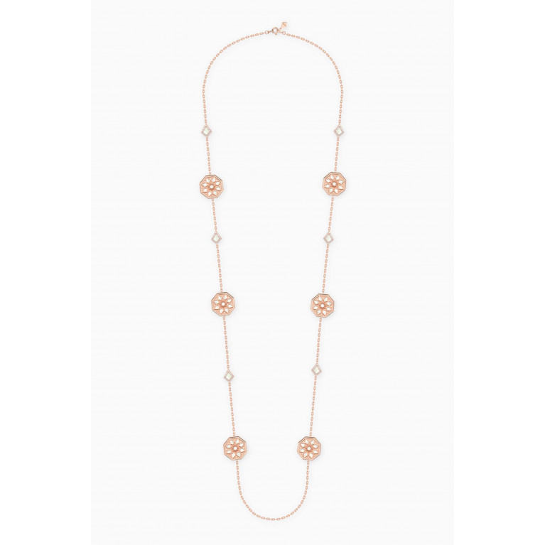 Samra - Classic Turath Sautoir Necklace in 18kt Rose Gold