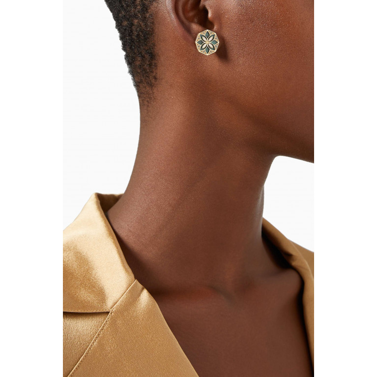 Samra - Ward Turath Earrings in 18kt Yellow Gold