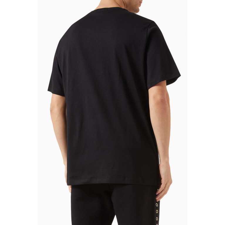 MSGM - Logo Patch T-shirt in Jersey Black