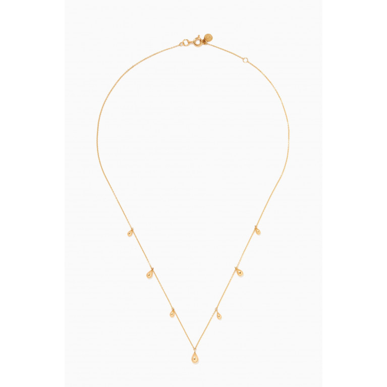 The Alkemistry - Vianna Multi Pear Drop Necklace in 18kt Yellow Gold