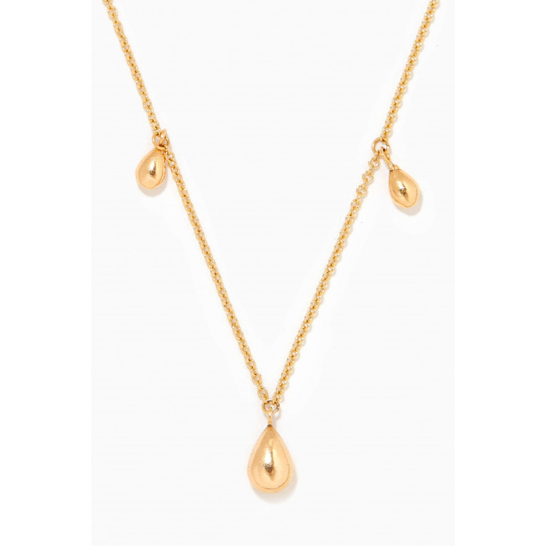The Alkemistry - Vianna Multi Pear Drop Necklace in 18kt Yellow Gold