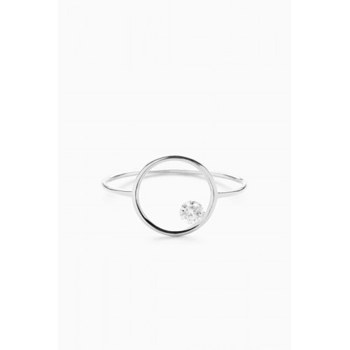 The Alkemistry - Echo Eclipse Ring with Diamond in 18kt White Gold