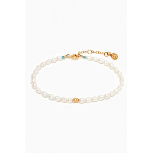 The Alkemistry - Vianna Bracelet with Small Pearls in 18kt Yellow Gold