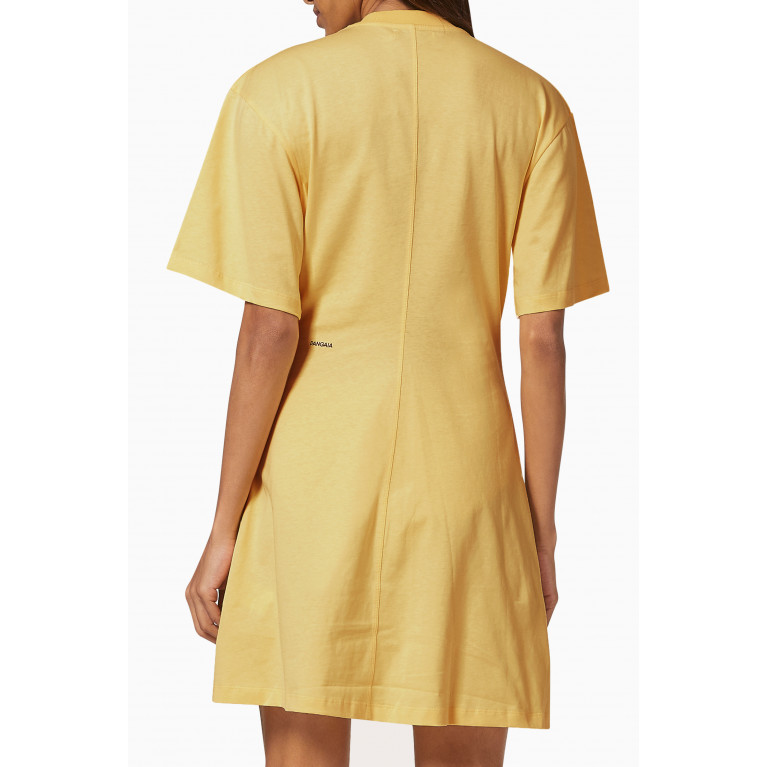 Pangaia - Lightweight Organic Cotton T-shirt Dress Buttercup Yellow