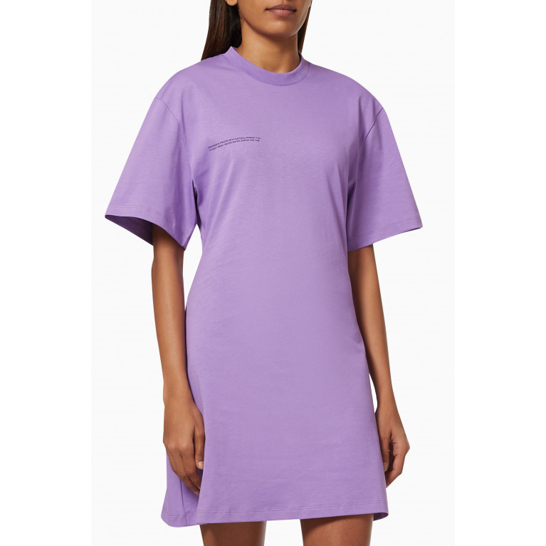 Pangaia - Lightweight Organic Cotton T-shirt Dress Iris