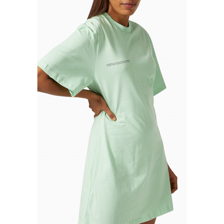 Pangaia - Lightweight Organic Cotton T-shirt Dress Matcha Green