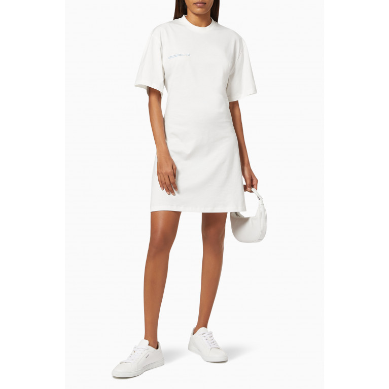 Pangaia - Lightweight Organic Cotton T-shirt Dress Off White