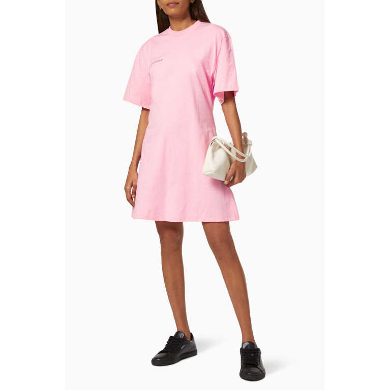Pangaia - Lightweight Organic Cotton T-shirt Dress Sakura Pink