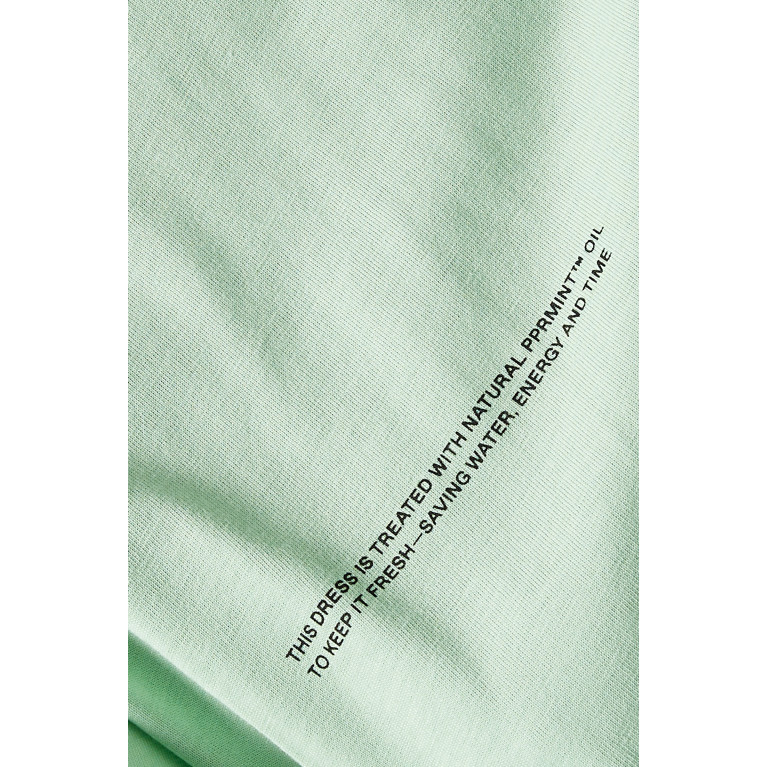 Pangaia - Lightweight Organic Cotton Long T-shirt Dress Matcha Green