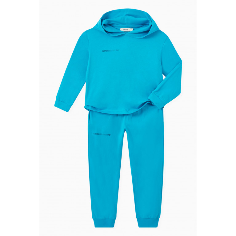 Pangaia - Organic Cotton Loungewear Hoodie Seahorse Blue