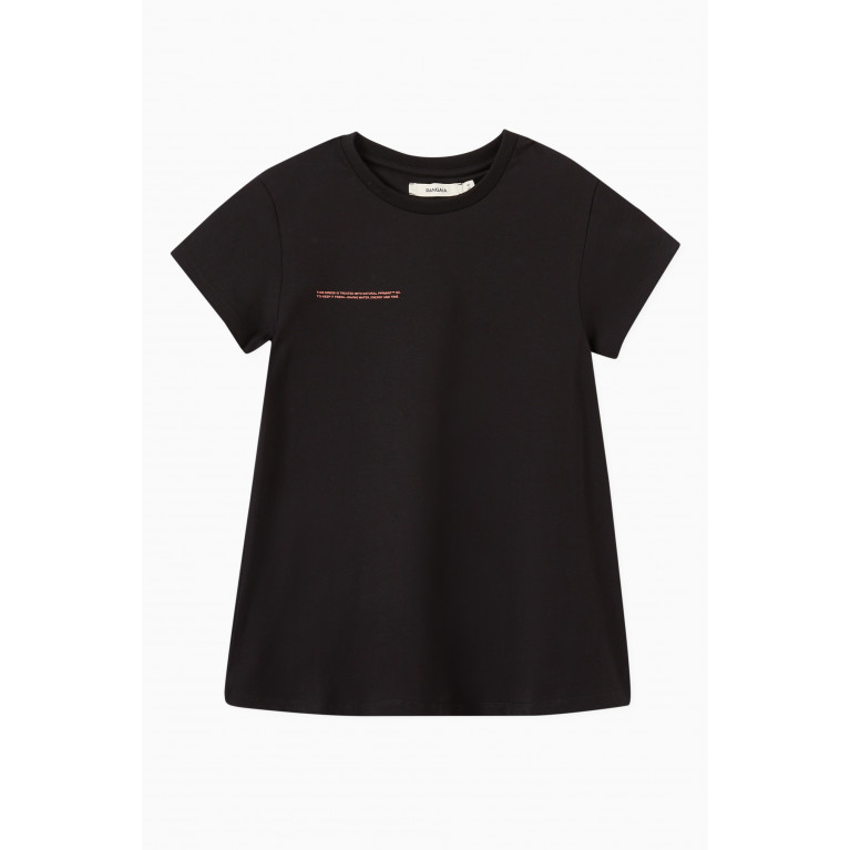Pangaia - Organic Cotton T-shirt Dress Black