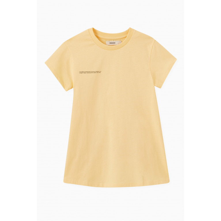 Pangaia - Organic Cotton T-shirt Dress Buttercup Yellow