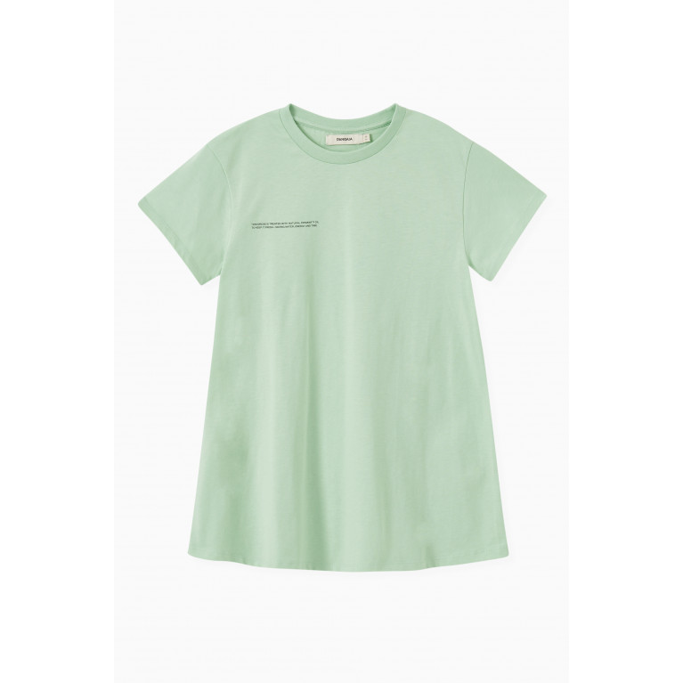 Pangaia - Organic Cotton T-shirt Dress Matcha Green