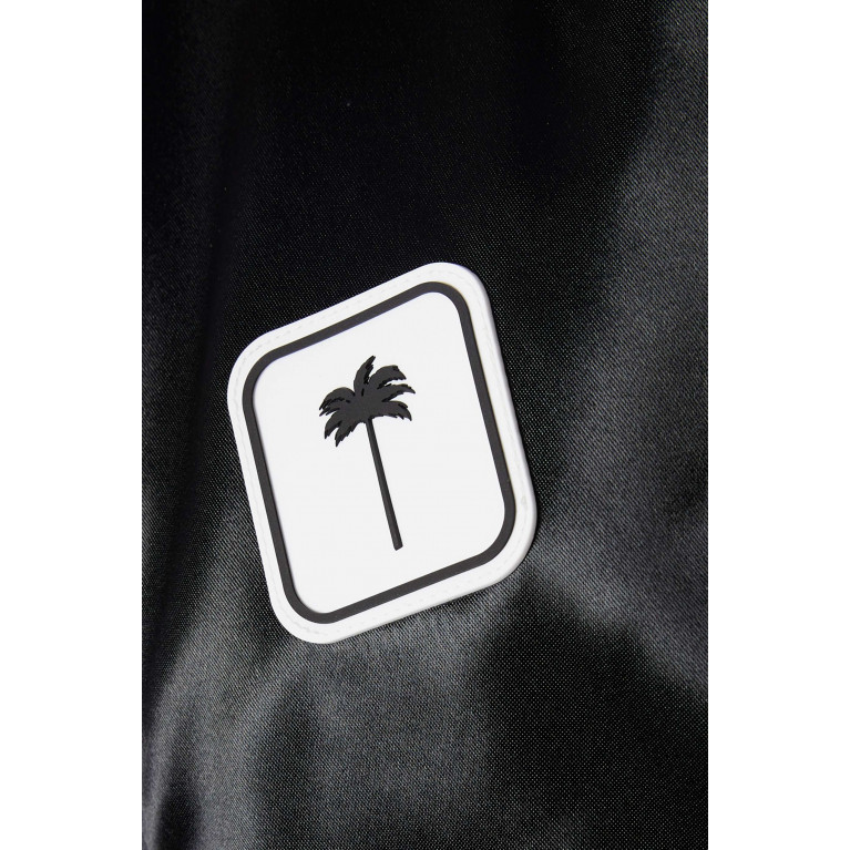 Palm Angels - Palm Tree Varsity Jacket in Satin Viscose Fabric