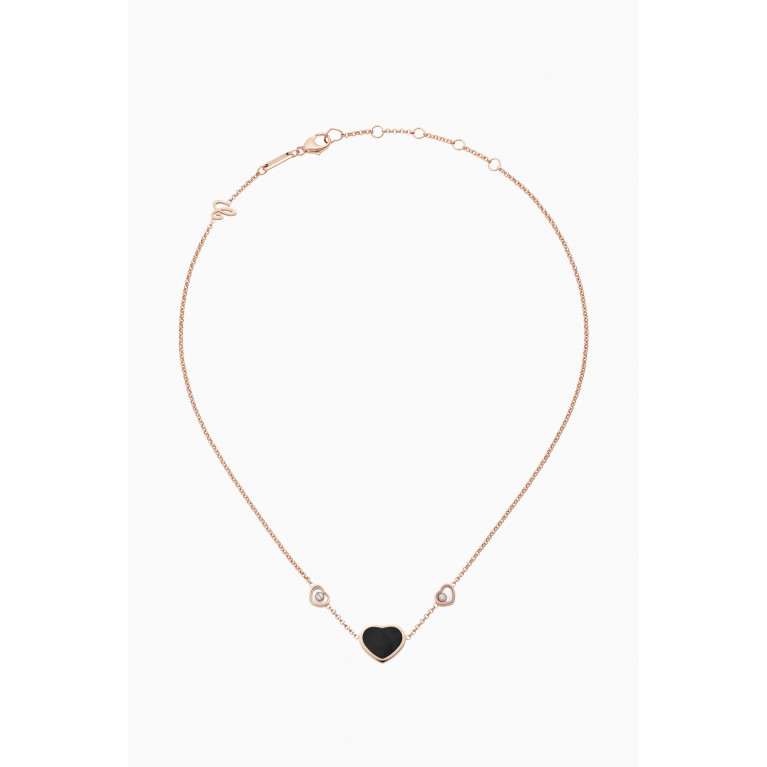 Chopard - Happy Hearts Diamond Pendant Necklace in 18kt Rose Gold