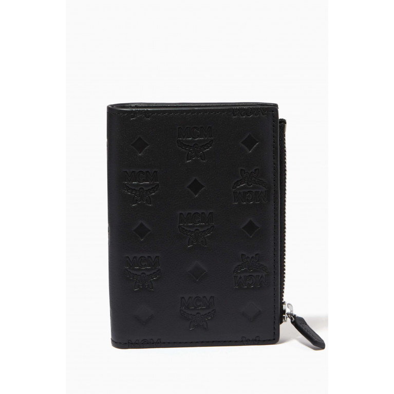 MCM - Mini Klara Bifold Card Wallet in Monogram Leather