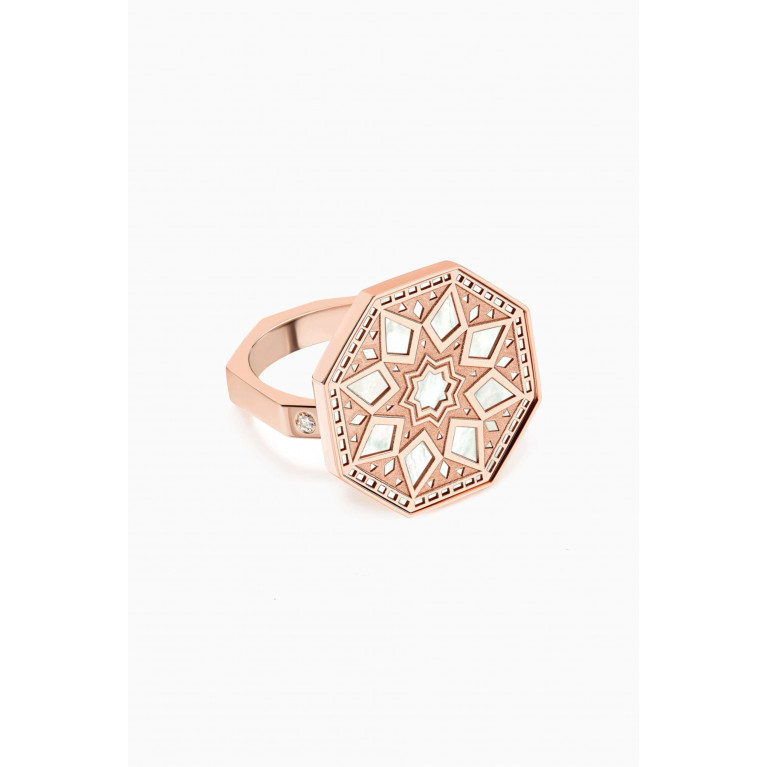 Samra - Classic Turath Small Ring in 18kt Rose Gold