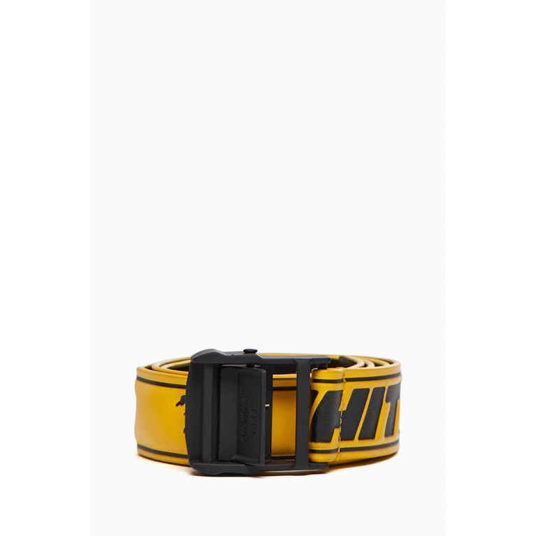 Off-White - Logo Hybrid Industrial Belt in Leather Yellow