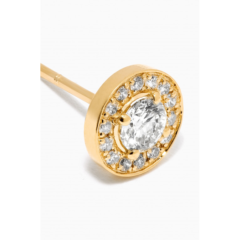 Aquae Jewels - Athena Earrings with Diamonds in 18kt Yellow Gold Silver